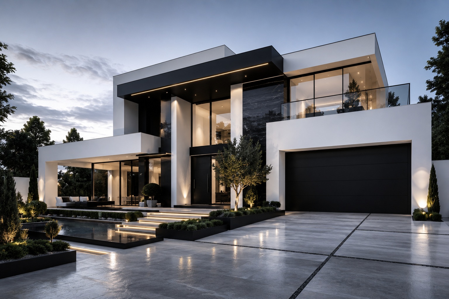 Luxury home entrance remodeling project