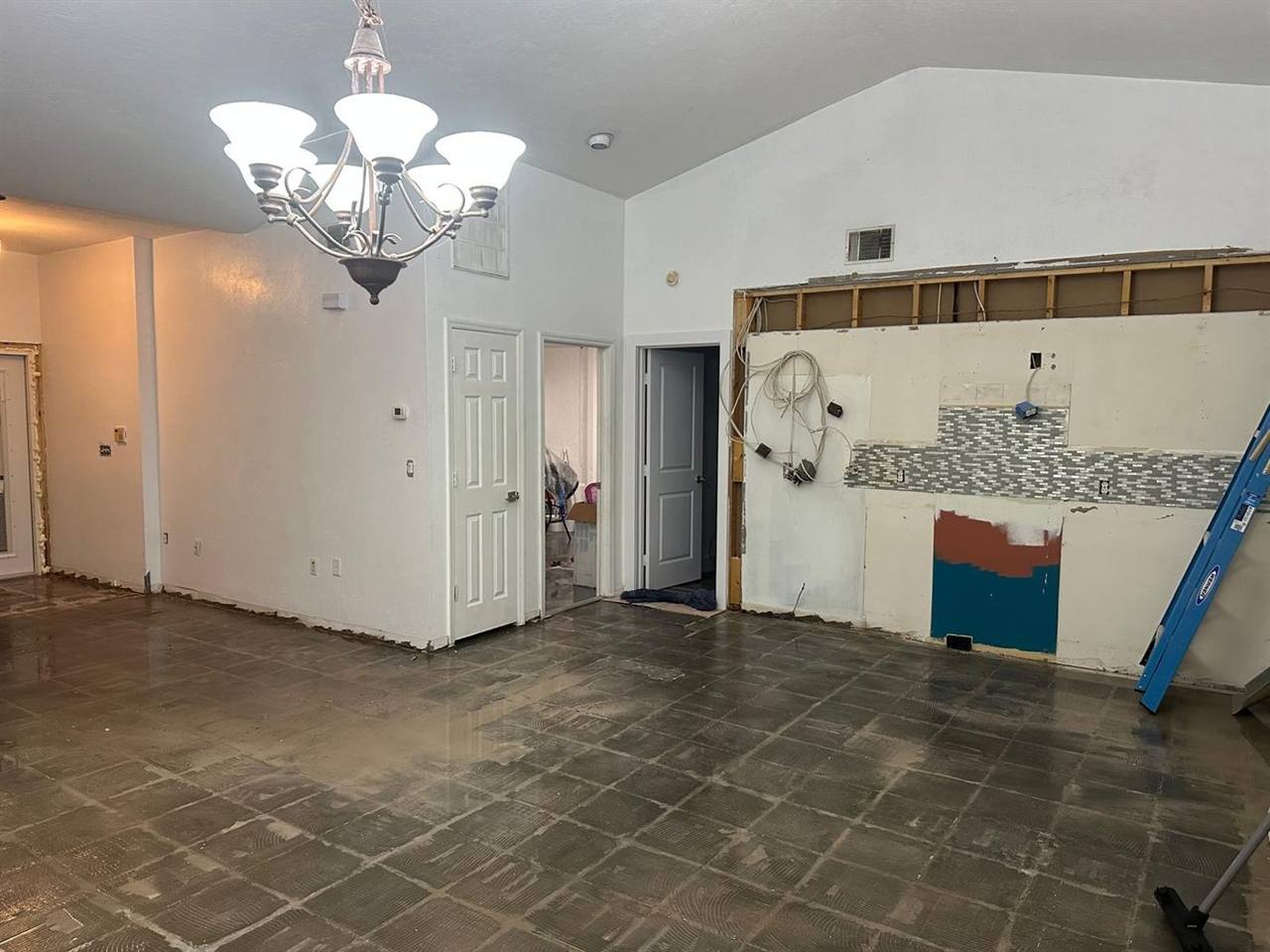 Full home renovation demolition in progress